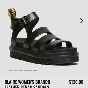 Women Dr. martens size 8 leather sandals